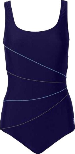 Lykke R Badedrakt m/Lavt Ben Dame Navy 36