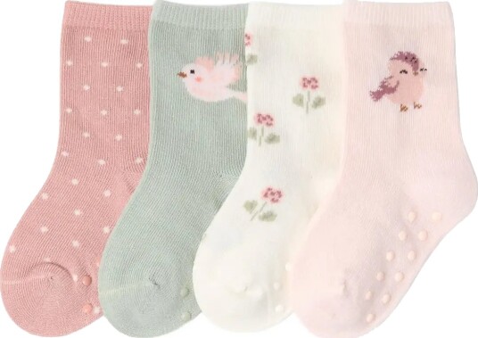 Lindex 4 Pack Ankle Socks Pink 16/18