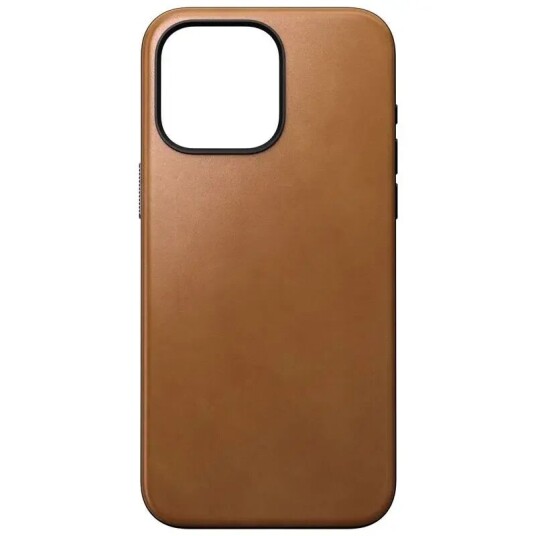 Nomad iPhone 15 Pro Max Skinn Deksel - MagSafe Kompatibel - Lysebrun