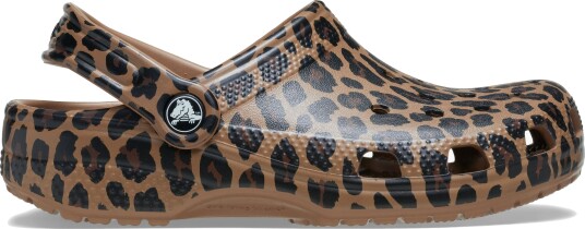 Crocs Sepia/Leopard Classic Animal Clog 32 33