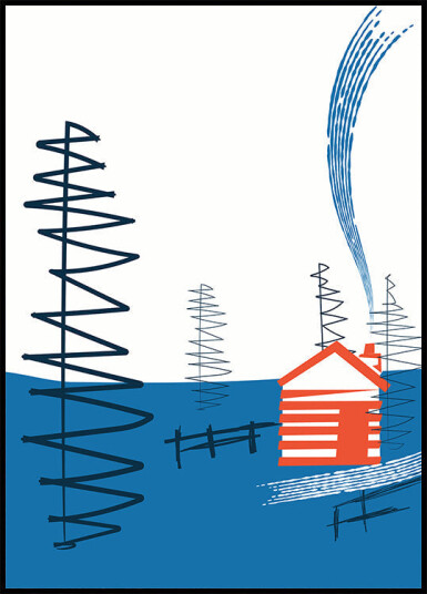 Cozy Cabin Retreat Plakat Plakat / 70x100cm