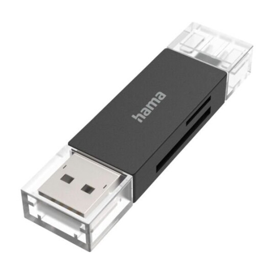 HAMA USB-A/C MICROSD KORTLESER OTG