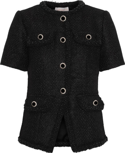 Love Lolina Kardigan Abbot top Svart
