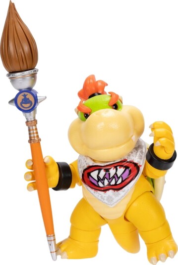 Jakks Super Mario Galaxy Movie Bowser Jr With Paint Brush Action Figure 12 Cm