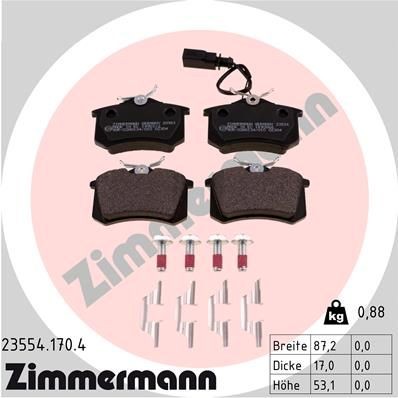 Bremseklosser ZIMMERMANN 23554.170.4