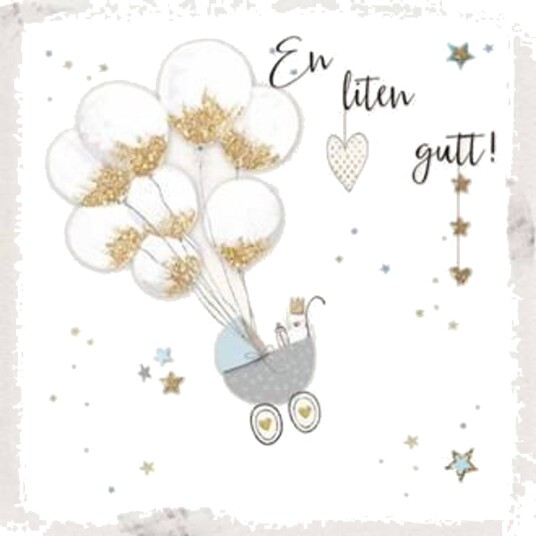 Minikort Luxe   En liten gutt (8 x 8cm) (Onesize)