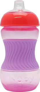 Nûby drikkekopp med silikonhåndtak 180 ml fra 4 måneder i rosa Nûby drikkekopp med silikonhåndtak 180 ml fra 4 måneder i rosa
