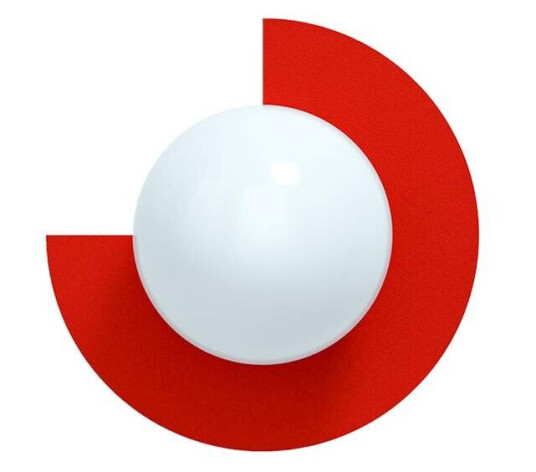 Swedish Ninja - Candy Big Circle 270 L Vegglampe Strawberry Red Swedish Ninja