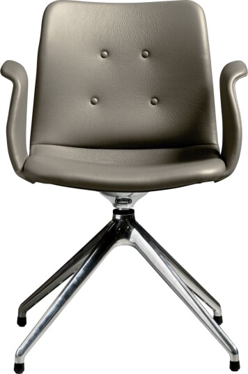Sibast Furniture Bent Hansen Primum 4 stjerners Spisestol med Svingbar Polert stål/Zenso 3 214