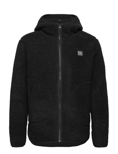 H2O Langli Hooded Pile Jacket - Black - L H2O Langli Hooded Pile Jacket - Black - L