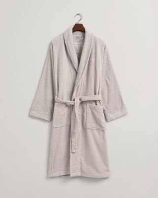 Gant Klassisk morgenkåpe, unisex LIGHT GREY S