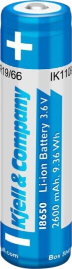 Kjell & Company 18650 Li-ion-batteri 3,6 V 2600 mAh