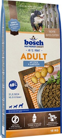 Bosch Hpc Tørrfôr Adult Bosch 2 X Storsekker & Poteter Fisk 2 X 15 kg