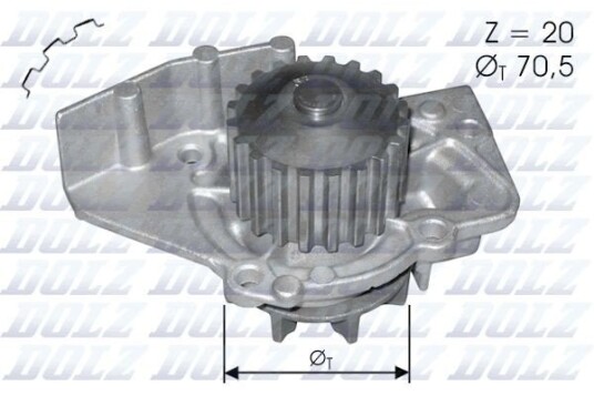 DOLZ C120 Vannpumpe