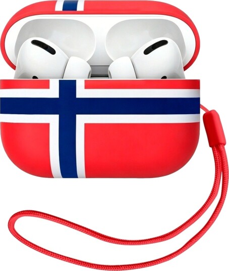Ferrelli AirPods Pro 3 TPU-deksel, norsk flagg