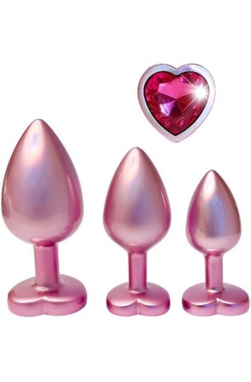 Gleaming Love Pearl Plug Set Pink