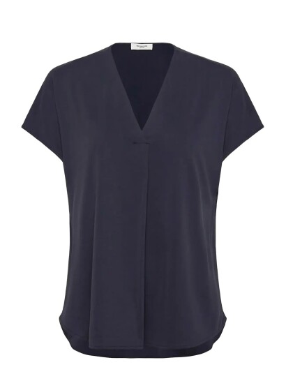 Rosemunde Rwelma Modal V Neck Top Navy M Rosemunde Rwelma Modal V Neck Top Navy M