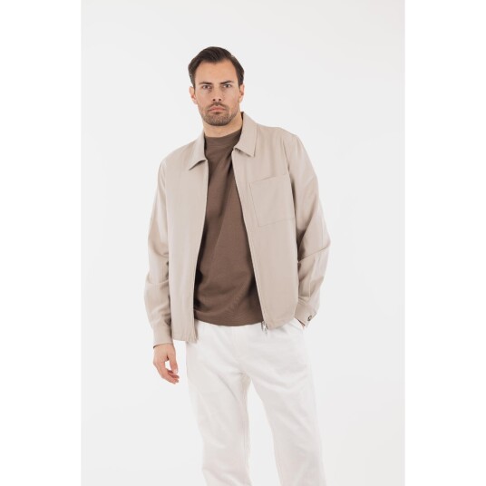 Boz Overshirt Khaki XL Dressy zip overshirt