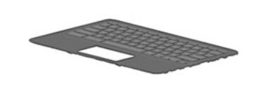 HP SPS-TOP COVER W/KB ISK TP SR