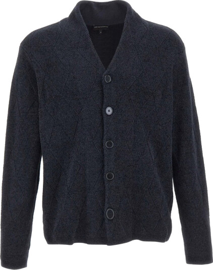 Emporio Armani Herre Strikkevarer Blå 2XL,