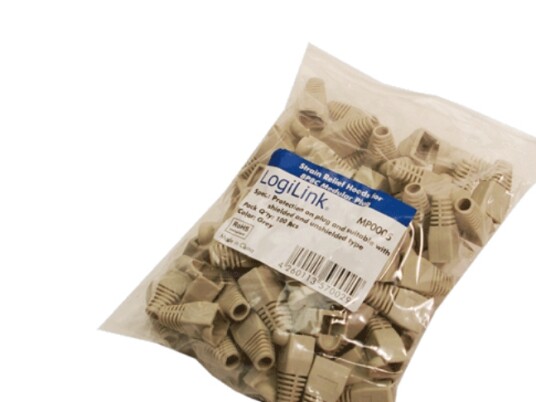 Logilink Mp0005 Kabelsko Grå Rj 45 100 Stykker MP0005 Logilink Mp0005 Kabelsko Grå Rj 45 100 Stykker MP0005