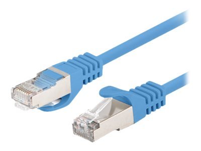 Lanberg Koblingskabel Rj-45 Hann Til Rj-45 Hann 3 M 5.7 Mm Foliebelagt Uskjermet Tvinnet Kabelpar F/Utp Cat 6 Flertrådet Formstøpt Uten Hindringer Blå Ral 5012 En Pakke 10
