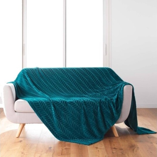 Douceur D’Interieur Sengeteppe Med Preget Mønster Arya 180 X 220 Cm