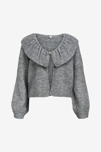 Object Kardigan objDenisi L/S LO Knit Grå
