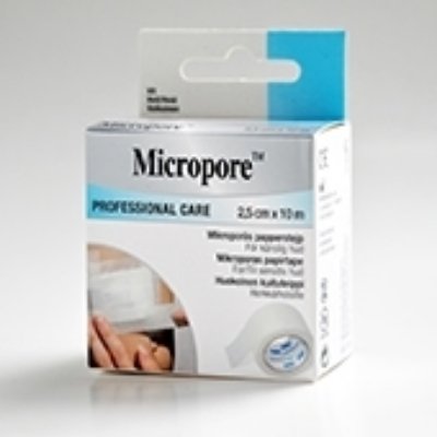 Micropore 2,5cmx10m refill hvit Micropore 2,5cmx10m refill hvit