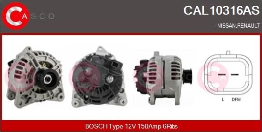 Dynamo CASCO CAL10316AS