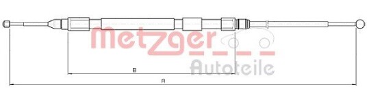 Metzger Tautrekk parkeringsbrems METZGER 10.4157