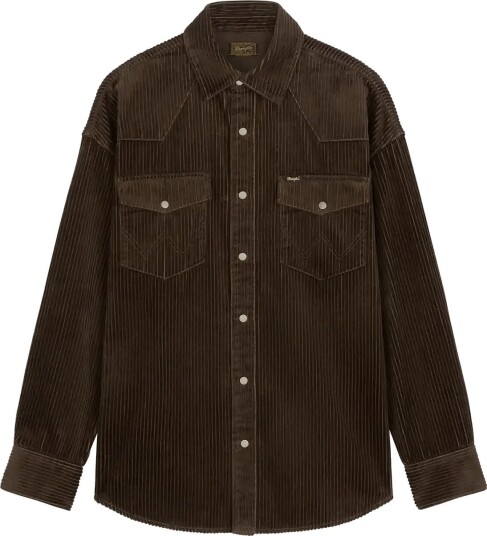 Wrangler Western Shirt Brown S