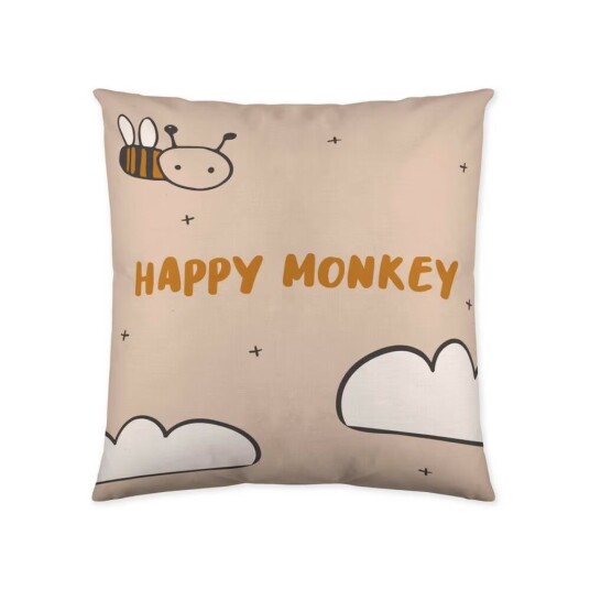 Putetrekk Popcorn Scarf Monkey 60 x 60 cm