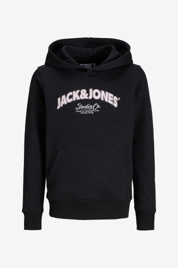 Jack & Jones Junior Hettegenser jorBronx Arch Big Sweat Hood Jnr Svart