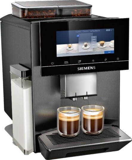 Siemens TQ907R05 Espressomaskin med Dobbel Kaffe Bønnebeholder Siemens TQ907R05 Espressomaskin med Dobbel Kaffe Bønnebeholder