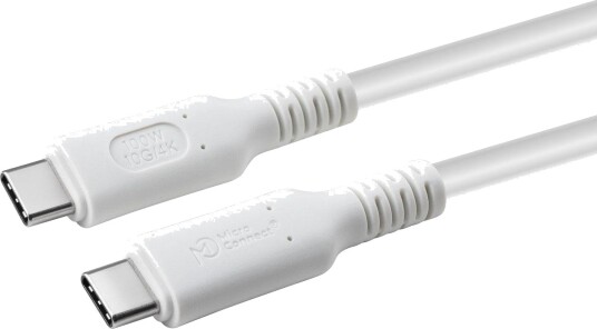 MicroConnect USB-C Gen2 Kabel Hvit 1m MicroConnect USB-C Gen2 Kabel Hvit 1m
