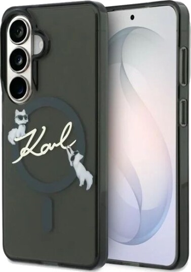 Karl Lagerfeld IML KC Script MagSafe Case for Samsung Galaxy S26 - Black