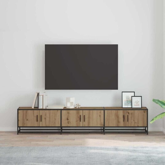 TV Enheter 2 pcs Artisan Eik 210 x 35 x 41 cm Konstruert tre TV Enheter 2 pcs Artisan Eik 210 x 35 x 41 cm Konstruert tre