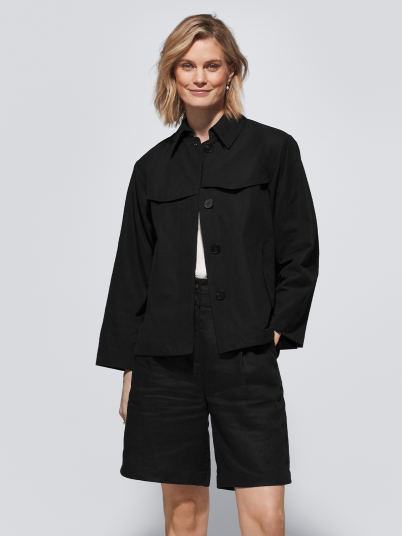 Comprimé Trench Jacket Sort 38 Comprimé Trench Jacket Sort 38