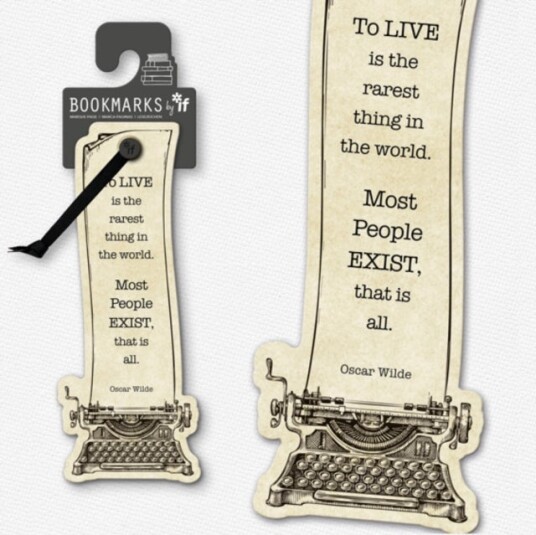 Academia Bookmarks Typewriter