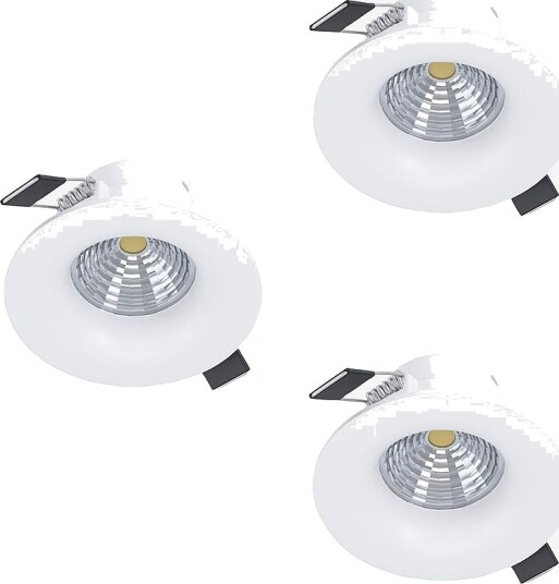 EGLO Innfelt lys Saliceto 88 Mm 2700K Set Of 3 Hvit Spotlys EGLO Innfelt lys Saliceto 88 Mm 2700K Set Of 3 Hvit Spotlys