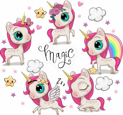 Veggklistremerke Magic / Enhjørninger