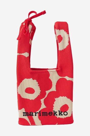 Marimekko Veske Knitted Mini Tote Unikko Rosa