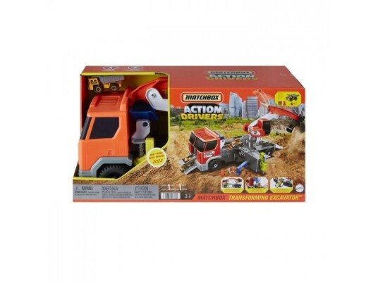 Matchbox Lastebilgraver Stort Kjøretøy Med Hpd64 Mattel-Funksjon Matchbox Lastebilgraver Stort Kjøretøy Med Hpd64 Mattel-Funksjon