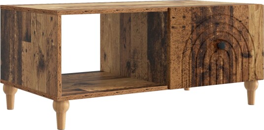  Kaffebord Gammelt tre 90 x 50 x 40 cm Konstruert tre