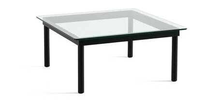 HAY Kofi Salongbord 36x80x80 Sort Eik/ Klar Glass HAY Kofi Salongbord 36x80x80 Sort Eik/ Klar Glass