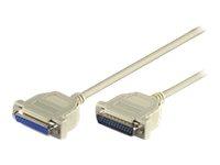 MicroConnect DB-25 Seriell/Parallellkabel 3 m Hann-Hunn