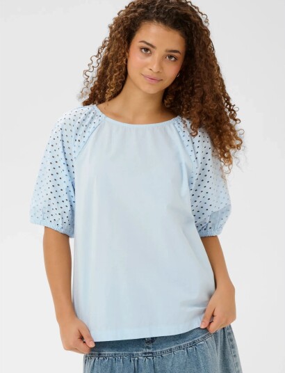 Saint Tropez Palasz Ss Blouse Blue XL