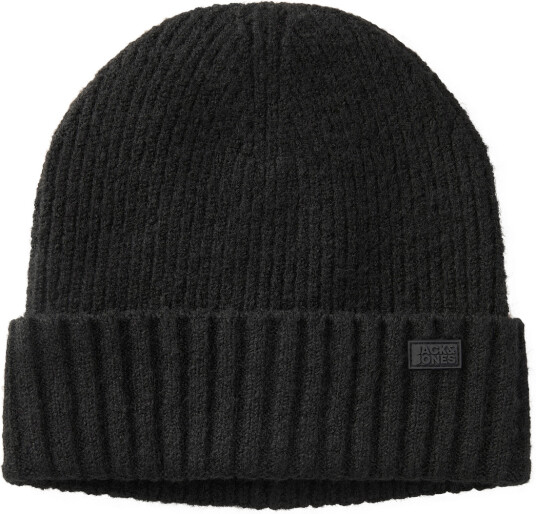 Jack & Jones Jacrush Beanie Btw - Black - ONE SIZE