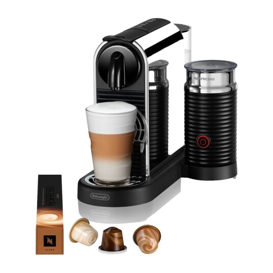 Nespresso CitiZ & Milk kaffemaskin av Delonghi EN330M (plat. stål) Nespresso CitiZ & Milk kaffemaskin av Delonghi EN330M (plat. stål)